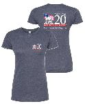 Click here for more information about Ladies 20 Year Anniversary Tee Shirts